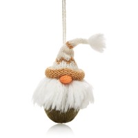 Melange Gnome with Nordic Hat Ornament