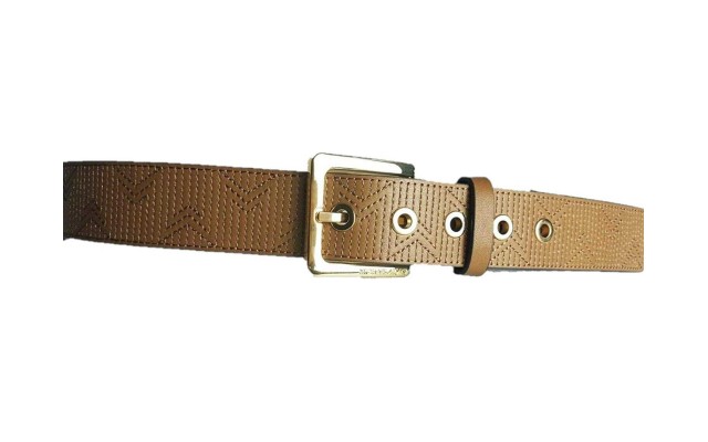  38 mm (1.5) Deco Quilt Belt (Acorn/Light Polished Gold)