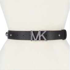Michael Kors Black Logo Dome Stud Leather