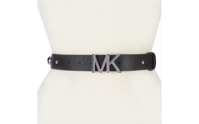  Black Logo Dome Stud Leather
