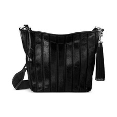 Michael Kors Brooklyn Applique Medium Feed Bag Black