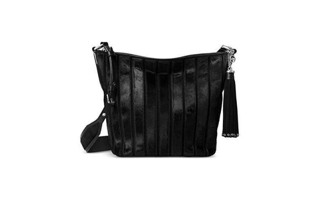  Brooklyn Applique Medium Feed Bag Black