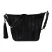  Brooklyn Applique Medium Feed Bag Black