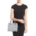  Flora Burst Satchel North South Silver Satchel Handbag