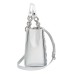  Flora Burst Satchel North South Silver Satchel Handbag