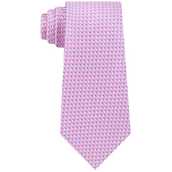  Men’s Bicolor Arrow Tie (Pink)