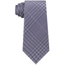 Michael Kors Men’s Oversized Houndstooth Plaid Silk Ties