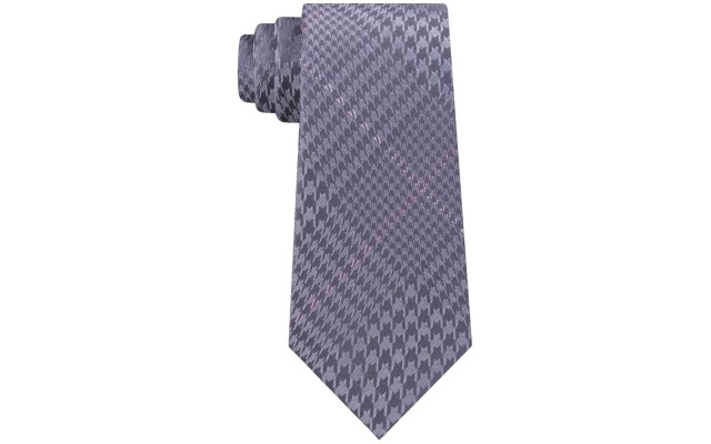 Men’s Oversized Houndstooth Plaid Silk Ties
