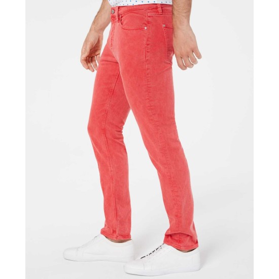  Men’s Parker Slim-Fit Stretch Overdyed Jeans