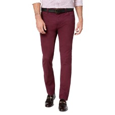 Michael Kors Men’s Parker Slim-Fit Stretch Pants (Dark Red, 36X34)