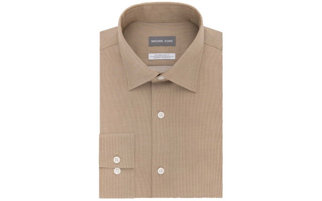  Men’s Regular Fit Airsoft Stretch Non-Iron Performance Solid Dress Shirts
