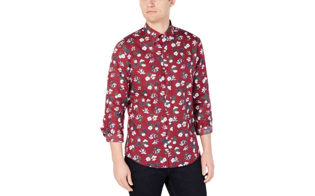  Men’s Slim-Fit Floral Shirts