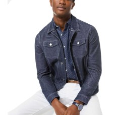 Michael Kors Men’s Spring Casual Jean Jacket (Midnight, XL)
