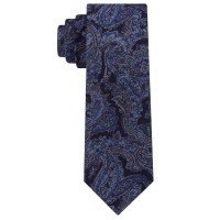 Michael Kors Men’s Statement Paisley Slim Tie (Navy, One Size)