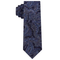 Michael Kors Men’s Statement Paisley Slim Tie (Navy, One Size)