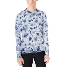 Michael Kors Men’s Tie-Dyed Sweater (Blue, S)