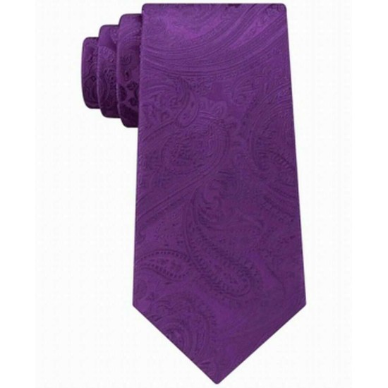  Purple Paisley Skinny Neck Tie