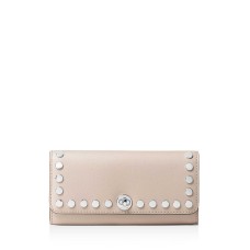 Michael Kors Rivington Stud Leather Wallet (Cement)
