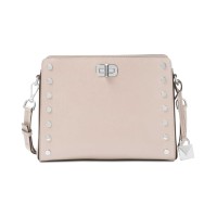 Michael Kors Sylvie Stud  Messenger (Gray, M)