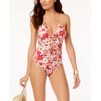 Michael Kors Women's Keyhole Halter One-Piece Swimsuits