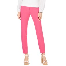 Michael Michael Kors Miranda Ponte-Knit Pants (Pink, 40×30)