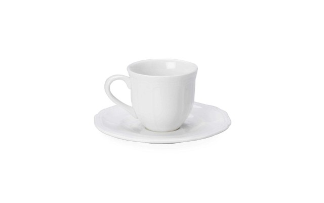  Antique Espresso Cup and Saucer Set
