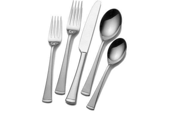  Contempo 5-Piece Stainless-Steel Flatware Place Setting, Service for 1