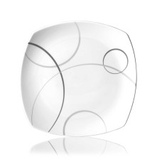 Mikasa Geometric Circles Dinner Plate, 10.75-Inch