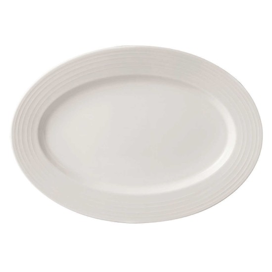  Swirl Bone China Serving Set (2-piece 15.75″ Platter, 8.75″ Bowl)