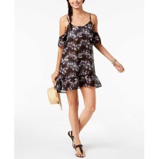 Miken Women's Strappy Cold-Shoulder Cover-Ups Swimsuit