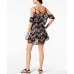  Women's Strappy Cold-Shoulder Cover-Ups Swimsuit