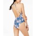  Women’s Hibiscus Island Cutout Cheeky One-Piece Swimsuit