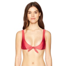 Minkpink Women’s Reef Tie Front Bikini (Coral, Large)