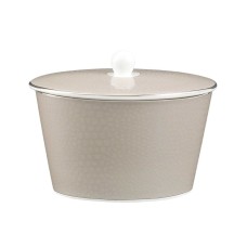 Monique Lhuillier for Royal Doulton Femme Fatale 12-Ounce Covered Sugar Bowl, Gray
