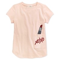 Monteau Big Girls Graphic-Print Cotton T-Shirts