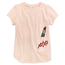 Monteau Big Girls Graphic-Print Cotton T-Shirts