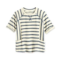 Monteau Polka Dot Top, Big Girls (White/Navy, 7-16)