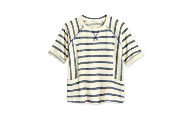  Polka Dot Top, Big Girls (White/Navy, 7-16)