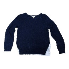 Monteau Ruffle Back Sweater, Big Girls, SIZE SMALL
