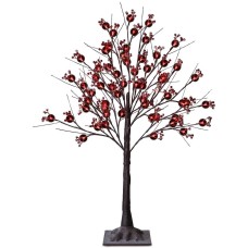 Mr. Christmas 3′ Snow Tree with Red Berries