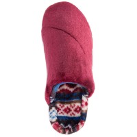 Muk Luks Women’s Gretta Slippers (Dark Red, L)