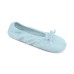  Women’s Stretch Satin Ballerina Slippers (Blue, X-Large)