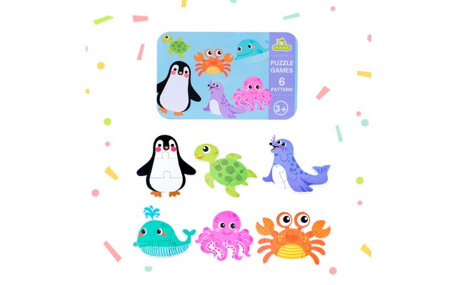 My Baby’s First Puzzle Wooden Jigsaw Puzzles for Toddlers 2 3 4 Years Old- Cognitive Development and Montessori Learning Puzzle Sets