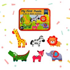 My Baby’s First Puzzle Wooden Jigsaw Puzzles for Toddlers 2 3 4 Years Old- Cognitive Development and Montessori Learning Puzzle Sets