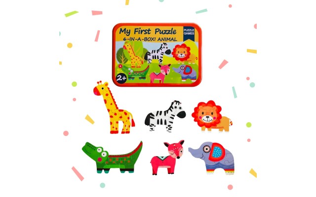 My Baby’s First Puzzle Wooden Jigsaw Puzzles for Toddlers 2 3 4 Years Old- Cognitive Development and Montessori Learning Puzzle Sets