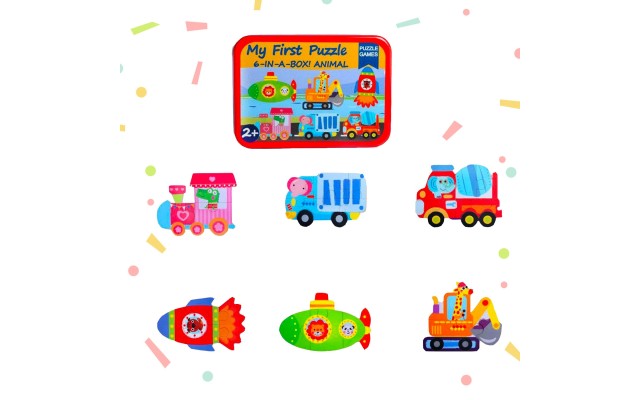 My Baby’s First Puzzle Wooden Jigsaw Puzzles for Toddlers 2 3 4 Years Old- Cognitive Development and Montessori Learning Puzzle Sets