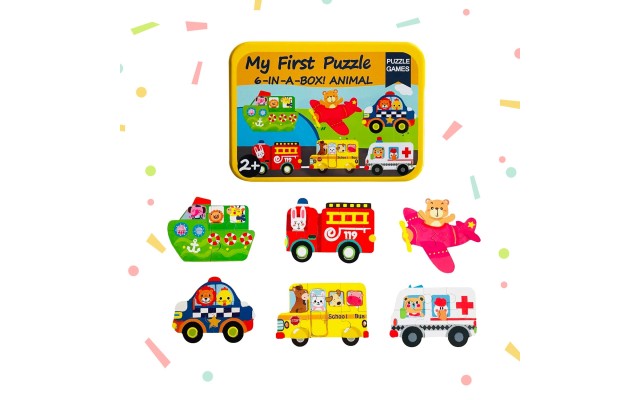 My Baby’s First Puzzle Wooden Jigsaw Puzzles for Toddlers 2 3 4 Years Old- Cognitive Development and Montessori Learning Puzzle Sets