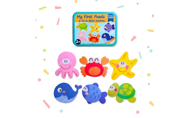 My Baby’s First Puzzle Wooden Jigsaw Puzzles for Toddlers 2 3 4 Years Old- Cognitive Development and Montessori Learning Puzzle Sets