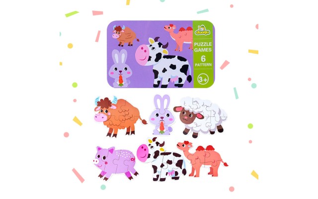 My Baby’s First Puzzle Wooden Jigsaw Puzzles for Toddlers 2 3 4 Years Old- Cognitive Development and Montessori Learning Puzzle Sets