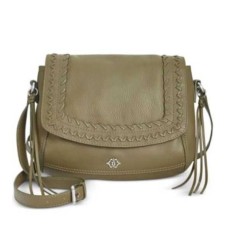 Nanette Lepore Cortina Flap rich leather Crossbody Olive